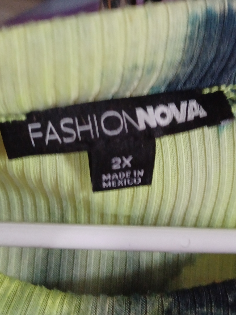 Fashion Nova Ribbed Lime Green Top